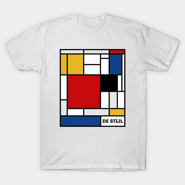 De Stijl Color Blocks T-Shirt by marieltoigo